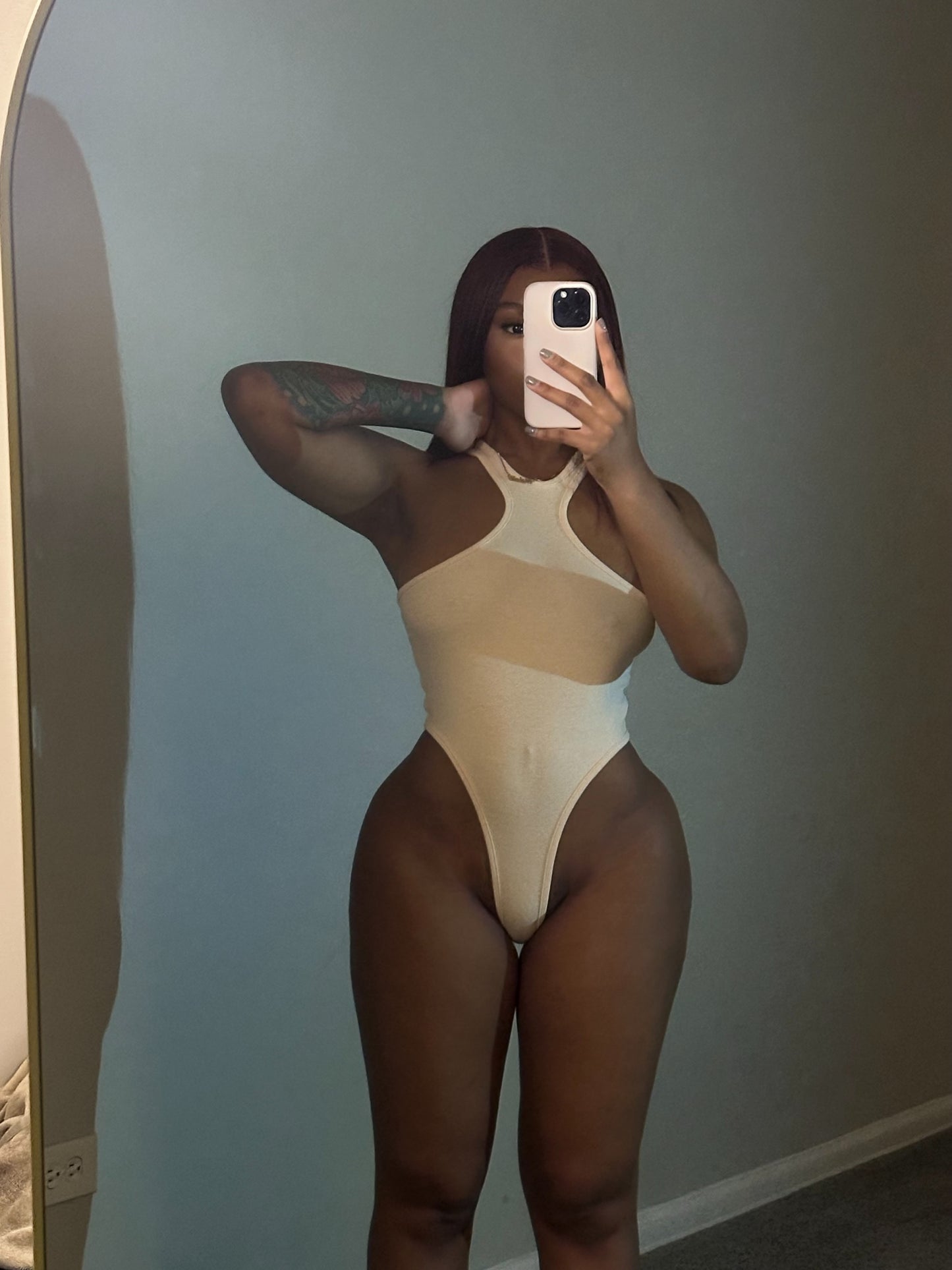 Cut It Out Thong Body Suit